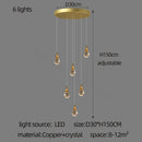 DecorBites™ Gourd Shaped Crystal Chandelier for Living Room & Restaurant