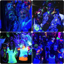 DecorBites™ LED Black Light 6W: 395nm T5 UV Blacklight Bar for Glow Halloween Decor