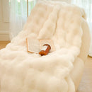 DecorBites™ Gradient Pink Double Layer Faux Fur Winter Blanket