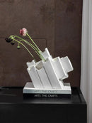 DecorBites™ Geometric Ceramic Vase Block Splicing Flower Arrangement Handicrafts Home Decor