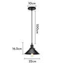 DecorBites™ Iron Pendant Light for Dining Room, Kitchen, and Bedroom
