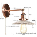 DecorBites™ Industrial Loft LED Wall Lights for Bedroom, Plug In Stairs Lamp