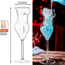 DecorBites™ Globe Shape Wine Glasses Set for Home Bar Parties and Events