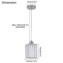 DecorBites™ Crystal Glass Ceiling Chandelier for Bright Home Hotel Decor