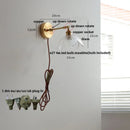 DecorBites™ Clear Glass LED Wall Sconce Rotate Up Down, Perfect for Dining Room, Bathroom
