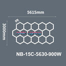 DecorBites™ Hexagon LED Ceiling Light for Barbershop and Garage Hair Salon