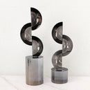 DecorBites™ Geometric Crystal Ornaments Ring Sculpture Home Decor Figurines