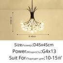 DecorBites™ Dandelion Flower Chandelier LED Lamp for Living Room Bedroom Restaurant Bouquet Decor