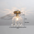 DecorBites™ Green Glass LED Ceiling Lamp for Home Living Room and Hallway Lighting