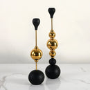 DecorBites™ Golden Stainless Steel Candle Holder for Wedding Decor