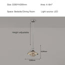 DecorBites™ Gold LED Pendant Lamp: Modern Luxury Style for Bedroom, Living Room, Dining Room