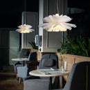DecorBites™ Acrylic Flower Pendant Chandelier: Nordic Design LED Hanging Fixture for Elegant Decor