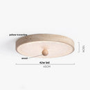 DecorBites™ LED Ceiling Light Fixture Yellow Stone White PE Shade Plafond Lamp