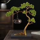 DecorBites™ Enamel Pine Ornaments: Wealth-Attracting Chinese Style Home Decor & Housewarming Gift