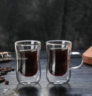 DecorBites™ Double Glass Insulated Tea Cup Set - 80ml European Design