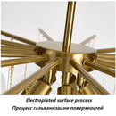 DecorBites™ Glass LED Chandelier 50cm Diameter for Living Room, Dining, Island - Lighting Fixtures