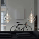 Modern amber & clear led glass pendant lamp kitchen lighting