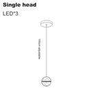 DecorBites™ Crystal Ball Chandelier Pendant Light for Staircase Hallway Bar Décor
