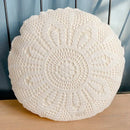 DecorBites™ Crochet Cushion Cover Handmade Woven Pillow Case 40*40cm Square Circular Decorative Pillows