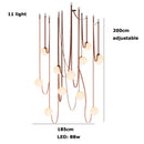 DecorBites™ Glass Ball Pendant Lamp for Loft Living Dining Room, LED Lighting