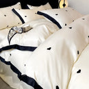 DecorBites™ Lace Embroidered Cooling Comforter Cover Set - Silky Cozy Bedding Sets