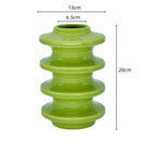 DecorBites™ Geometric Circles Abstract Ceramic Vase Spiral Home Decor Accessory