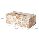 DecorBites™ Coral Pink Marble Bathroom Accessories Set: Dispenser, Dish, Holder, Tissue Box, Tray