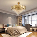 DecorBites™ Crystal Tassles LED Pendant Chandelier | Modern Luxury Living Room Ceiling Light