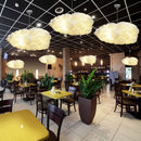 DecorBites™ Cloud Chandelier: Cotton Lampshade Hanging Light for Bedroom & Living Room