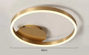 DecorBites™ Golden Coffee LED Ceiling Light with Acrylic Lampshade for Creative Living Room Fixtures