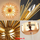 DecorBites™ Geometric Ball Chandelier: Modern LED Lighting for Living Room & Dining Room