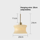 DecorBites™ Glass Chandelier: Retro, Post-modern Bedroom & Balcony Lamp, Single-Head Bay Window