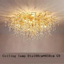 DecorBites™ Crystal LED Chandelier: Modern Light Luxury Water Drop Design for Home Decor