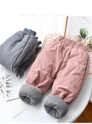 Kids Winter Thermal Pants – Cotton Padded Warm Trousers for Snow Play