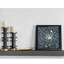 DecorBites™ Luxe Brown Travertine Marble Candle Holder with Metal Base
