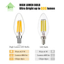 DecorBites™ LED Flame Effect Bulbs C35 6.5W 220V Dimmable Candle Filament Bulb