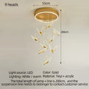 DecorBites™ LED Chandelier: Modern Butterfly Design, Acrylic, Exhibition Hall, Staircase, Bedroom Night Lamp Lighting Fixtures