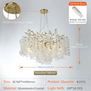 DecorBites™ Golden Money Tree Crystal Chandelier for Elegant Home Décor