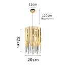 DecorBites™ Gold K9 Crystal LED Chandelier for Living Room Kitchen Dining Bedroom