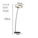DecorBites™ Circular Luminescence LED Floor Lamp for Elegant Living Spaces