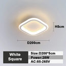 DecorBites™ LED Ceiling Lamp: Square Round Indoor Lighting, Bedroom, Entrance Hall, Neutral/Cool/Warm White
