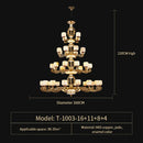 DecorBites™ Jade Zinc Alloy Chandelier for Living Room, Restaurant, Hall - Elegant Chinese Design