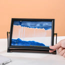 3D Rotatable Moving Sandscape Hourglass Quicksand Art Picture Square Glass Flowing Sand Painting Home Decor Children's Gifts