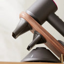 DecorBites™ Hair Dryer Holder for Dyson Supersonic - Walnut Beech Wood Bathroom Rack