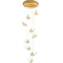 DecorBites™ LED Chandelier: Modern Butterfly Design, Acrylic, Exhibition Hall, Staircase, Bedroom Night Lamp Lighting Fixtures
