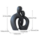 DecorBites™ Couple Love Sculpture Modern Nordic Abstract Ceramic Figurine Home Decor
