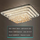 DecorBites™ Crystal LED Chandelier Silver Chrome Remote Control Light