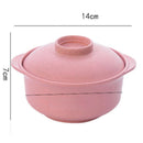 DecorBites™ Japanese Style Instant Noodle Rice Bowl with Lid - Healthy Tableware