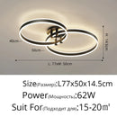 DecorBites™ LED Acrylic Chandeliers Up/Down Lights Lusters for Living Room Bedroom Home Decor