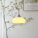 DecorBites™ Cream Glass Nordic LED Pendant Light for Home Decor and Lighting